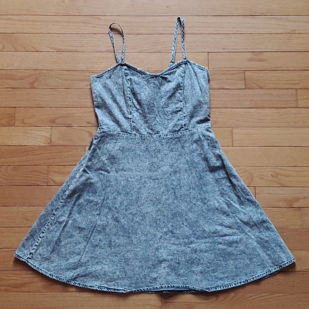Forever 21 Faux Denim Skater Dress